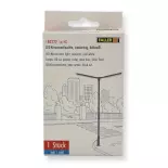 Un lampadaire à deux bras avec LED - Faller 180222 - HO 1/87