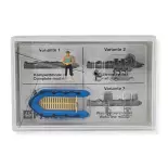 Fisherman and inflatable boat PREISER 10687 - HO 1/87