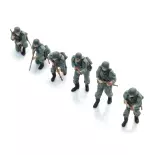 Infanterie de la Wehrmacht en patrouille - 6 personnages - ARTITEC 5720001 - 1/72