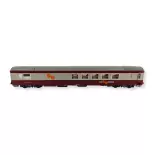 Voiture Vru Rouge & Gris béton "GE orange" - 160km/h LSMODELS 40159 SNCF HO 1/87