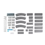 Ensemble de rails haut et bas Unitrack (V12) - Kato K20-871 - N 