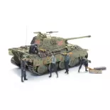 Équipage de char de la Wehrmacht en train de recharger - 5 personnages - ARTITEC 5720011 - 1/72 