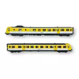 Autorail RGP 1 X-2722 Jaune Moderne - ACC SON - REE MODELES MB192SAC SNCF - HO - EP IV-V