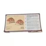 Faller 2367 miniature snow house with pitched roof - N 1/160 - 840 x 81 x 640 mm