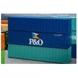 40' Faller container 182104 - HO : 1/87 - EP IV - P&O