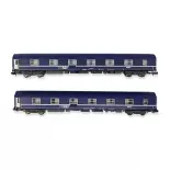 Set 2 voitures couchettes T2 Arnold HN4405 - N 1/160 - SNCF - EP V / VI