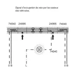 Rail courbe de commande à distance ballasté - Marklin 24294 - HO 1/87 - Code 83 - Voie C