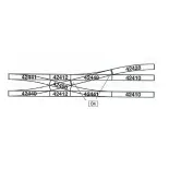 Durchführung Einfachverbindung EKW15 R 531 mm 15° - ROCO 42448 HO 1/87 - Code 83