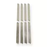 8 rails droits d'exposition - Kato 20-016A - N 1/160