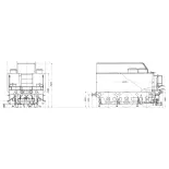 Kit Tender 17A pour 2-140A/2-150A et C AMF87 E105T - SNCF/NORD - HO 1/87