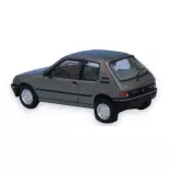 Voiture Peugeot 205 XT - SAI 6305 - HO : 1/87 - gris Winchester métallisé