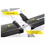 Planeur Alpha 1500V2 RTF Black - Kavan 02.8076MA