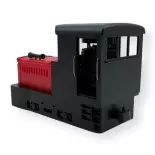 Locotracteur rouge et noir - Minitrains 2054 - HOe 1/87