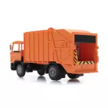 Camión de basura DAF naranja - ARTITEC 487.052.13 - HO : 1/87