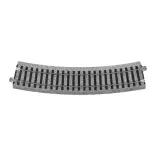 4 rails incurvés Unitrack (R490-22.5) 22,5 degrés - Kato 2-270 - HO 1/87