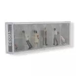 Pack de 6 Passants - Figurine - PREISER 10022 - Échelle HO : 1/87ème