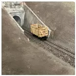 Wagon à bestiaux à 4 essieux - Minitrains 3008 - HOe 1/87