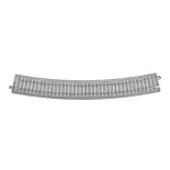 2 rails courbes Unitrack (R790-PCAL/R790-PCAR) CS - Kato 2-252 - HO 1/87
