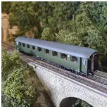 A7545 carrozza passeggeri verde con tetto grigio EXACT-TRAIN 10026 - NS - HO 1/87 - EP III