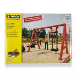 Motorised swing with figures Noch 13401 - HO 1/87 - Saynète