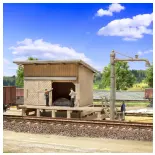 Ravitaillement de charbon avec grue à eau - Vollmer 45779 - HO 1/87