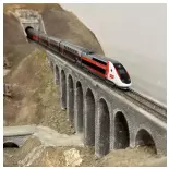 SNCF Lyria Duplex TGV Multiple Unit - Kato 101762 - N 1/160 - SNCF - Ep VI - Analog - 2R