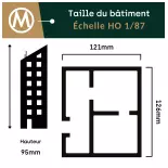 Fachwerkhaus aus Holz Faller 131374 - HO 1/87 - 121x126x95 mm