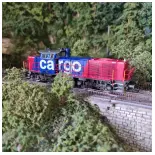 Locomotiva diesel G1000 CFF Cargo - HO 1/87 - Méhano 90241