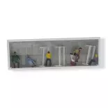 Pack de 3 Couples sur bancs | Figurine | PREISER 10027 | HO : 1/87