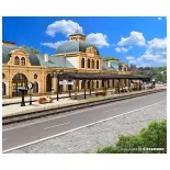 Quai de gare couvert Baden-Baden - Vollmer 47504 - N 1/160 - 65 x 35 x 45 mm