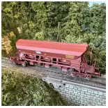 Vagón tolva T8 Tadkks - REE Models WB845 - HO 1/87 - SNCF - EP VI