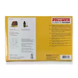 Kit éclairé Café-Bistro aménagé - VOLLMER 43695 - HO 1/87 168x138x155mm