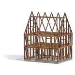 Armature de maison en bois HO 1/87 Busch 1370
