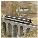 Voiture voyageurs VSE A9u livrée corail, logo carmillon - LS Models 40383 - HO 1/87 - SNCF - Ep VI - 2R