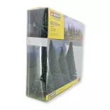 Set di 6 alberi di Natale - NOCH 24642 - O, HO & TT | 140 a 180 mm
