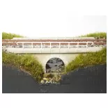 Petit pont-rail pour une voie - Bois Modélisme 109014 - HO 1/87