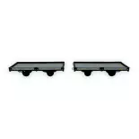 Set of 2 flat cars - Ree Modèles VM-038 - HO 1/87 - CFD - Ep III - 2R