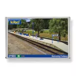 Semi-covered station platform Freiberg KIBRI 37503 - N 1/160 660x25x58mm