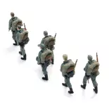 Infanterie de la Wehrmacht en longue marche - 6 personnages - ARTITEC 5720002 - 1/72