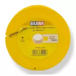 Bobine de câble Brawa 32422 - jaune / marron - 25 mètres