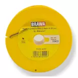 Bobine de câble - Brawa 32422 - jaune / marron - 25 mètres