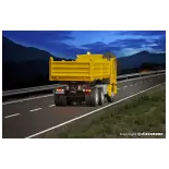 Camion benne motorisé Mercedes-Benz ACTROS Viessmann 8015 - HO 1/87  livrée Jaune