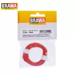 Câble flexible rouge pour décodeur - Brawa 32402 - 10 m de long - 0.05 mm² diamètre