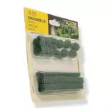 Batch of hedges and boxwood FALLER 181290 Scale HO 1/87th
