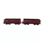 Set 2 wagons tombereaux LS Models 31113 - SNCF - EP IV