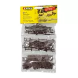 53 Agricultural wooden fences Noch 13095 - HO 1/87 - length 2900 mm