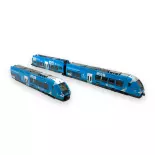 Doppeltriebwagen AGC B81661 / B81662 Auvergne Rhône Alpes - LS Models 10089S - HO 1/87 - SNCF - Ep VI - Digitaler Sound - 2R