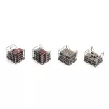 Pallets with metal cages - Artitec 387.222 - HO 1/87