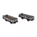 Wagons tombereau de la PLM en acier avec 4 portes, REE Modèles WB-812, HO 1/87e