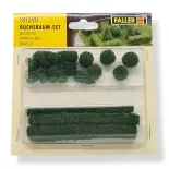 Batch of hedges and boxwood FALLER 181290 Scale HO 1/87th